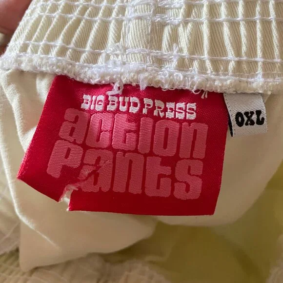Big Bud Press White Action Pants--sample sale/no issues - Picture 3 of 3